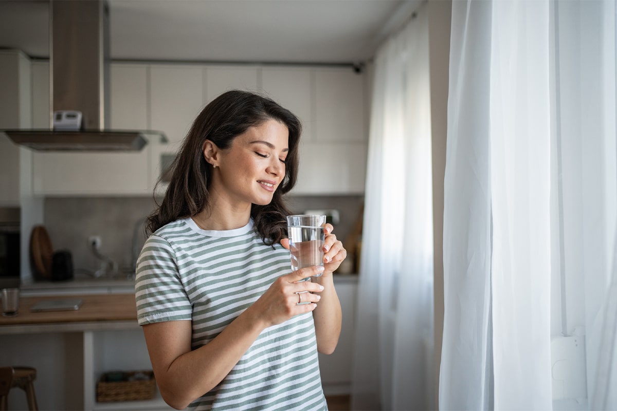 clean tap water