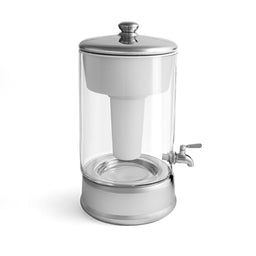 40 cup glass zerowater dispenser side